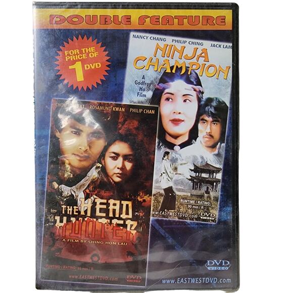 The Head Hunter / Ninja Champion Movie DVD Double Feature Martial Arts Kung Fu - Picture 1 of 2